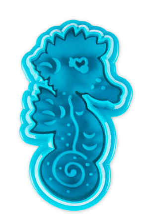 Artikelbild für Ausstecher Seepferdchen blau 5,5cm im Baltic Kölln Onlineshop
