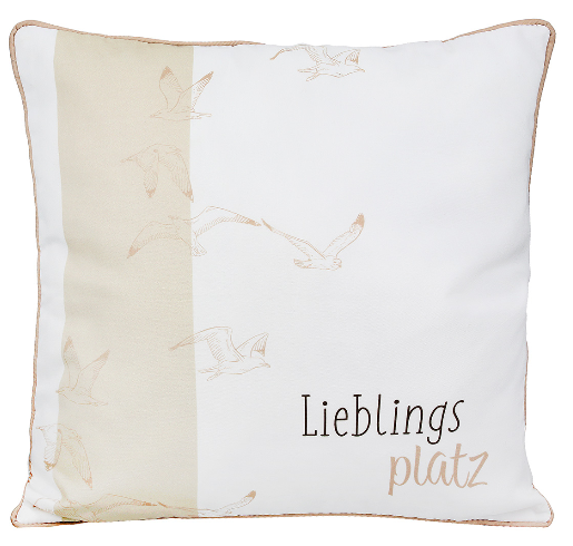 Artikelbild für Kissen Lieblingsplatz beige L15xB45xH45cm im Baltic Kölln Onlineshop