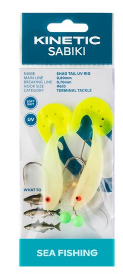 Artikelbild für Shad Tail UV Rig Glow/Yellow im Baltic Kölln Onlineshop