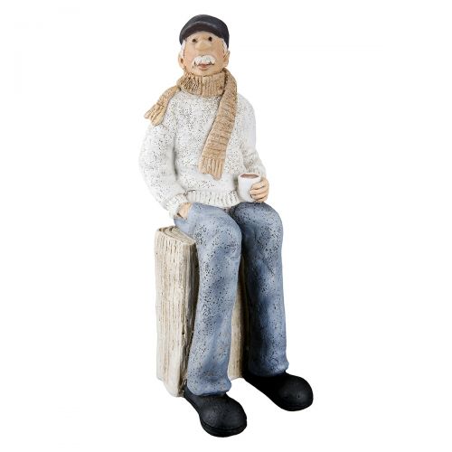 Artikelbild für Figur Seemann Sigvard weiß m. Filzgleiter L9xB8xH25cm im Baltic Kölln Onlineshop