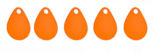 Artikelbild für Spinnerblatt orange 15x25mm 6Stück im Baltic Kölln Onlineshop