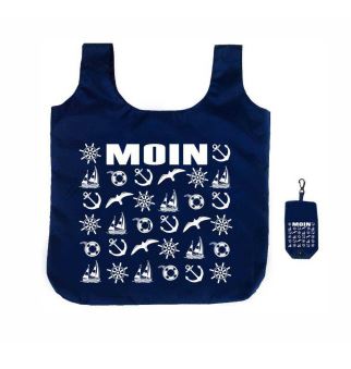 Artikelbild für Einkaufstasche Moin blau im Baltic Kölln Onlineshop