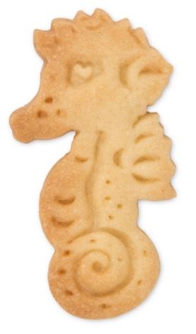 Artikelbild für Ausstecher Seepferdchen blau 5,5cm im Baltic Kölln Onlineshop