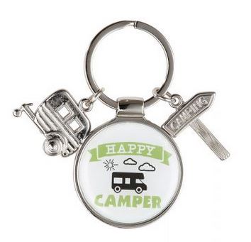 Artikelbild für Metall Schlüsselanhänger Happy Camper im Baltic Kölln Onlineshop