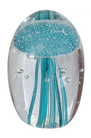 Artikelbild für Briefbeschwerer Qualle Glas Höhe 8cm im Baltic Kölln Onlineshop
