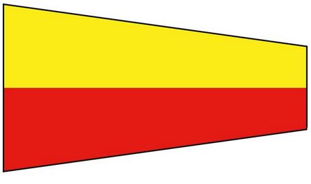 Artikelbild für Signal-Flagge Nylon 7 im Baltic Kölln Onlineshop