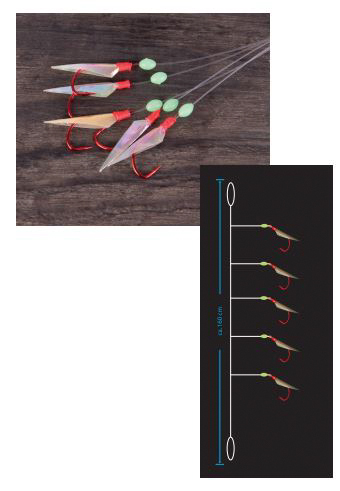 Artikelbild für Heringsvorfach Fischhaut mit 5 Haken im Baltic Kölln Onlineshop