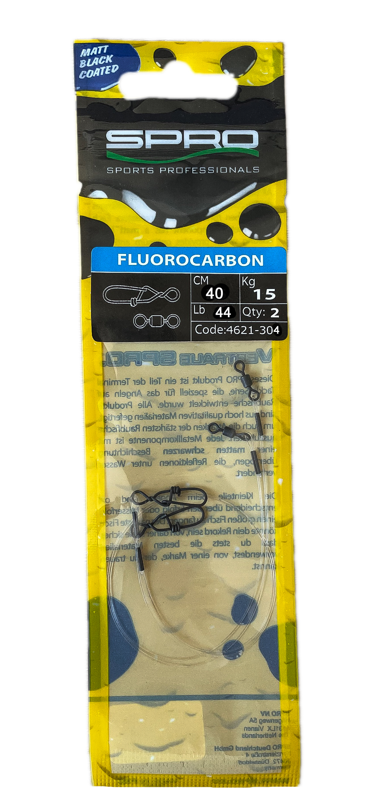 Artikelbild für Fluorocarbonvorfach 40cm 20kg 2Stck. SB im Baltic Kölln Onlineshop