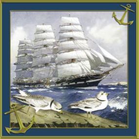 Artikelbild für Servietten 33cm DESIGN Segelschiff im Baltic Kölln Onlineshop