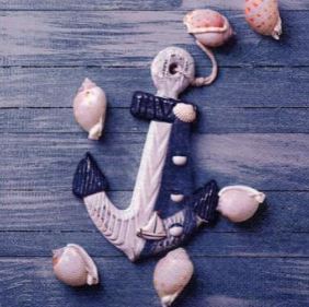 Artikelbild für Servietten 33cm DESIGN Anker & Muscheln im Baltic Kölln Onlineshop