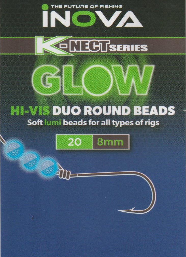 Artikelbild für HiVis Duo Round Soft Beads Glow Blue/Glitter  20*8 mm / 25*6 mm im Baltic Kölln Onlineshop