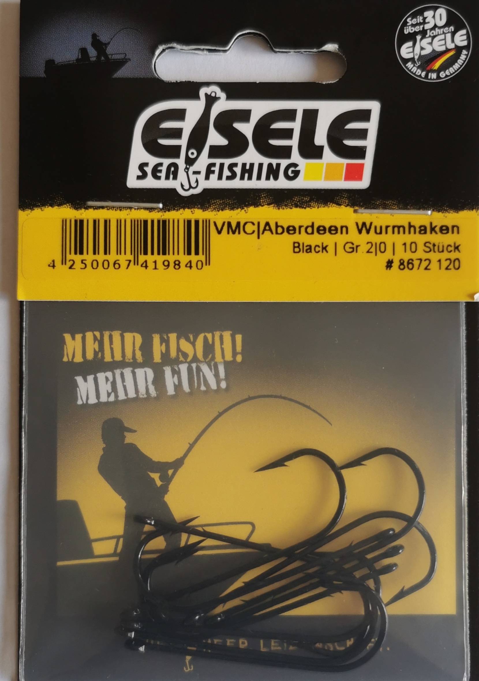 Artikelbild für Aberdeen Wurmhaken schwarz 10Stck.SB im Baltic Kölln Onlineshop