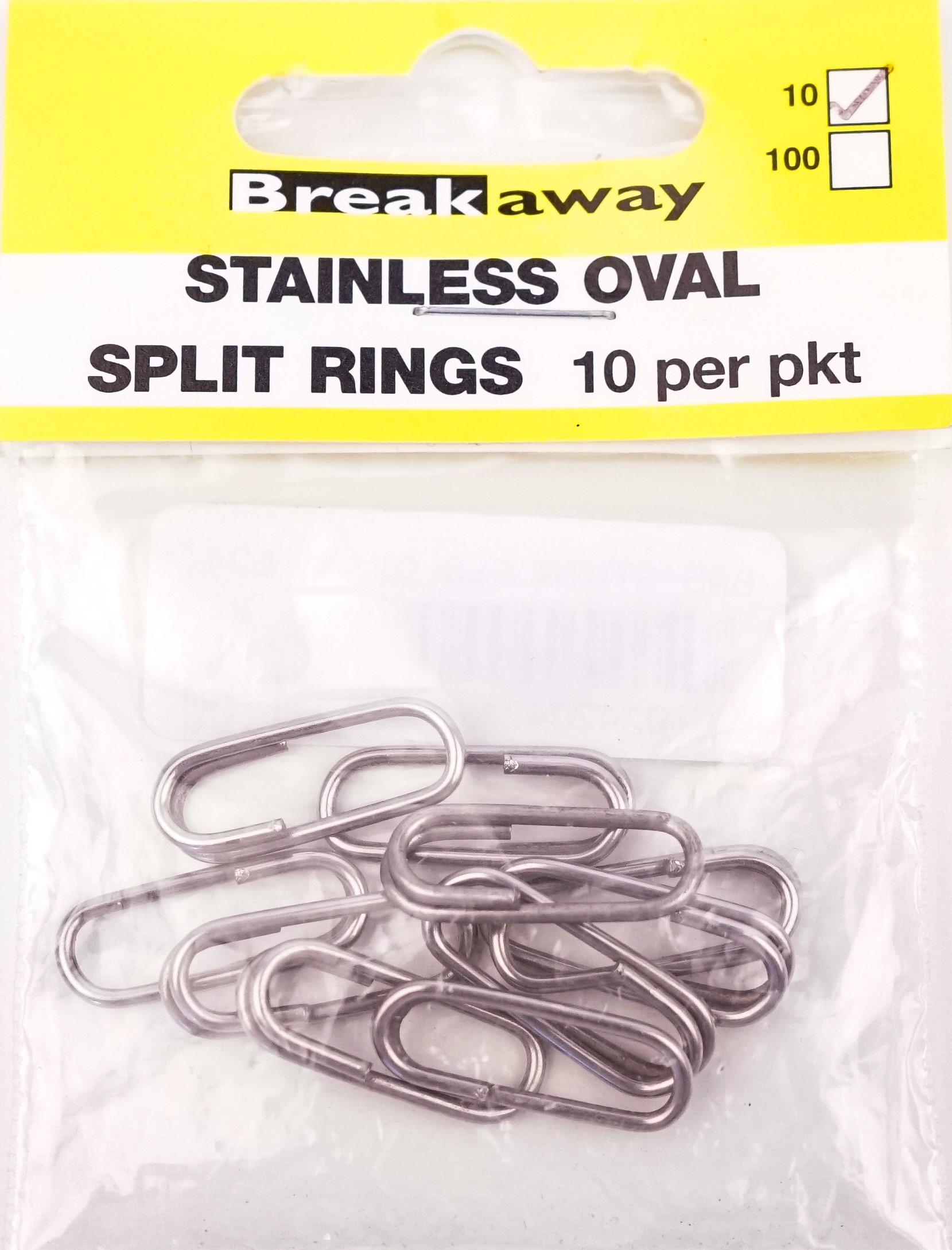 Artikelbild für Breakaway BA5 Stainless Oval Splitring 10 Stk.SB im Baltic Kölln Onlineshop