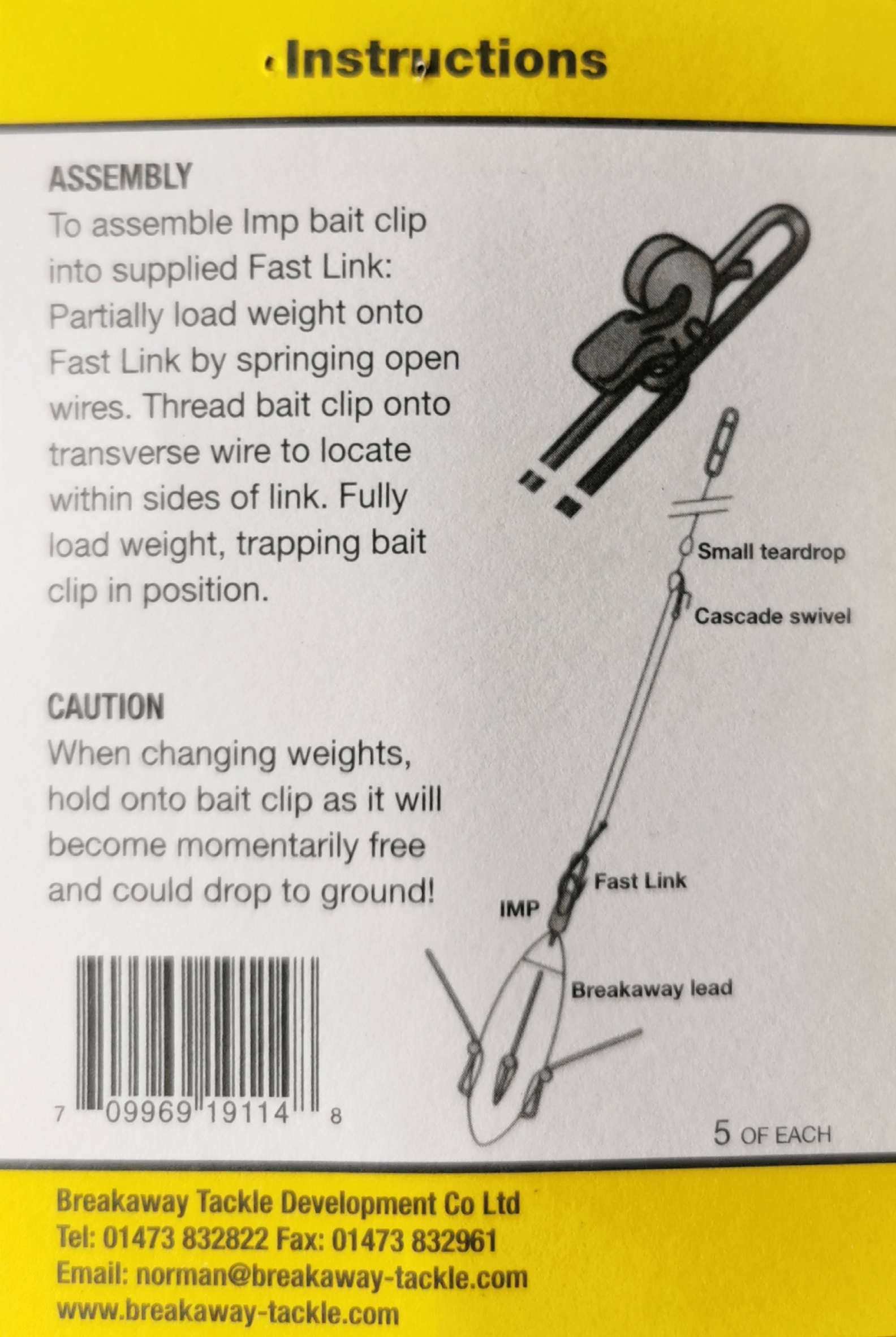 Artikelbild für Breakaway IMP1 5 IMPS and 5 Fastlinks BKH, 5 Stk in SB Verpackung im Baltic Kölln Onlineshop