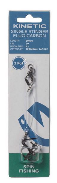 Artikelbild für Kinetic Single Stinger FC 60LBS 80mm #2 2 Stck SB im Baltic Kölln Onlineshop