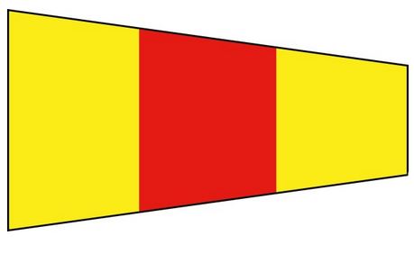 Artikelbild für Signal-Flagge Nylon 0 im Baltic Kölln Onlineshop