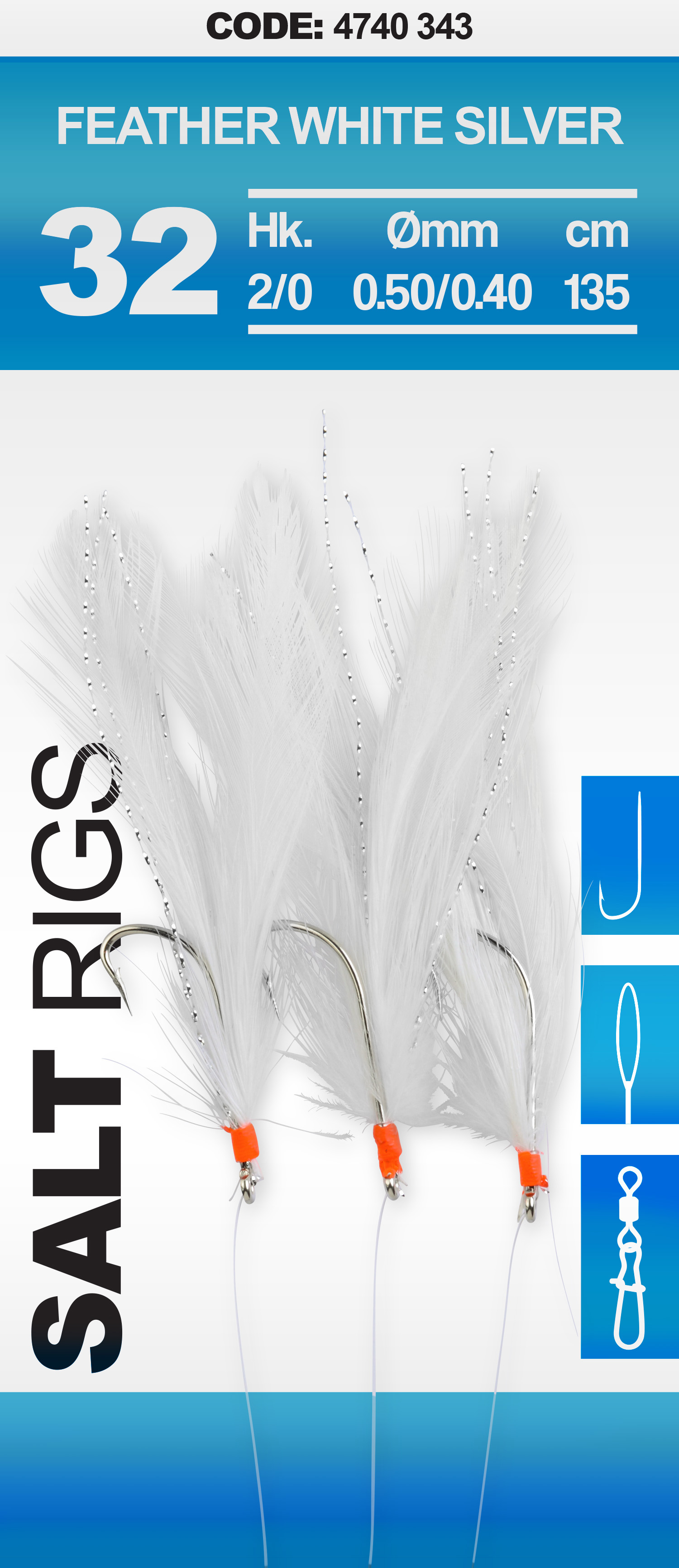Artikelbild für Feder Rig White/Silver im Baltic Kölln Onlineshop
