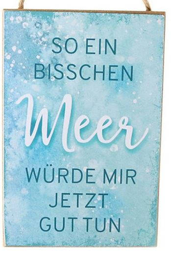 Artikelbild für Schild Bisschen Meer 15 cm im Baltic Kölln Onlineshop