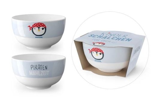 Artikelbild für Kinderschale Kl.Pirat, Pinguin im Baltic Kölln Onlineshop