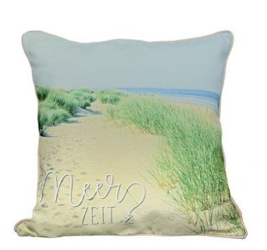Artikelbild für Stoff Kissen Meerzeit, Dünenlandschaft 45x45 cm im Baltic Kölln Onlineshop