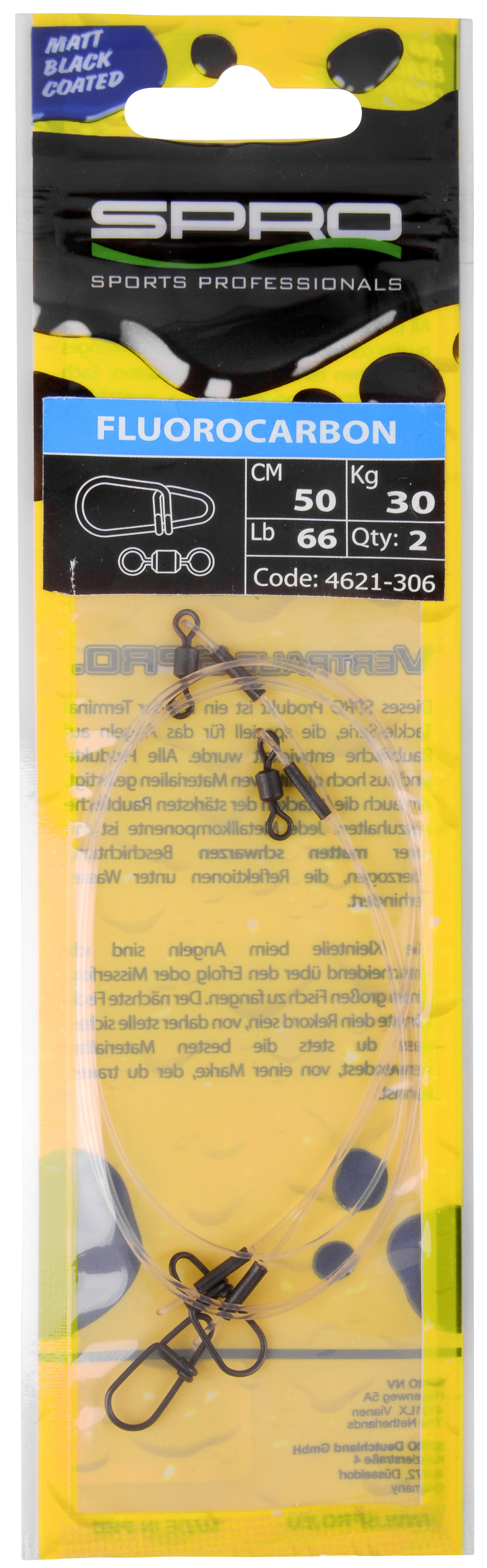 Artikelbild für Fluorocarbonvorfach 50cm 30kg 2 Stck. SB im Baltic Kölln Onlineshop