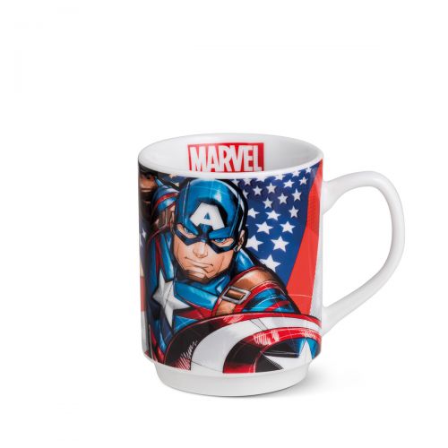 Artikelbild für Kinder Stapeltassen Marvel Catain America H 10cm, D 8cm im Baltic Kölln Onlineshop