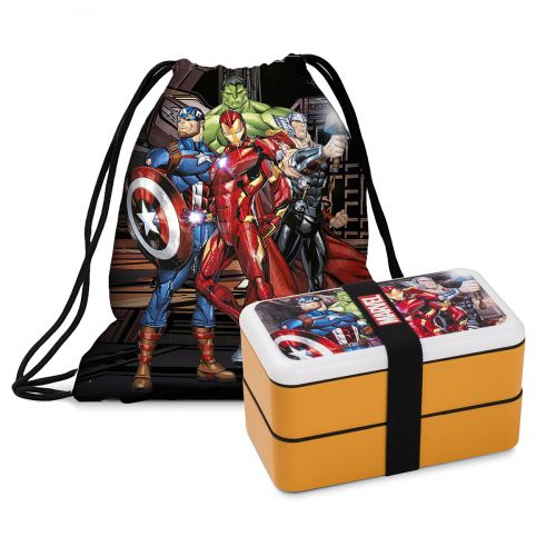 Artikelbild für Kinder Lunchbox+Beutel 2tlg Set Marbel-Avengers im Baltic Kölln Onlineshop