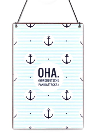 Artikelbild für Schild Oha Panikattacke im Baltic Kölln Onlineshop