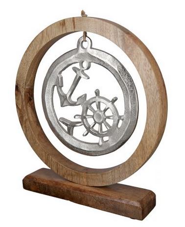 Artikelbild für Holz Kreis Steuerrad Mango silber im Baltic Kölln Onlineshop