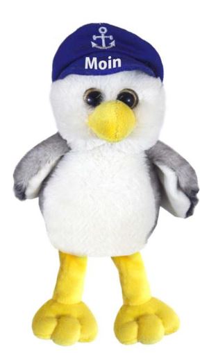 Artikelbild für Plüsch Möwe mit blauer Mütze im Baltic Kölln Onlineshop